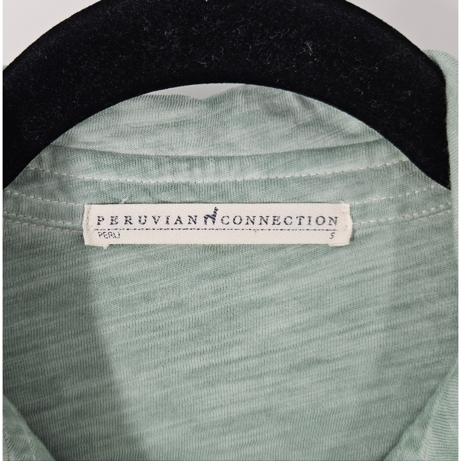 Peruvian Connection Green Verdigris Lagos Midi Shirt Dress S — image 5 of 7